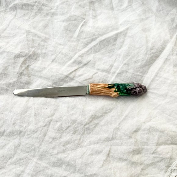 Vintage ceramic fruit and cheese knives Set of 5 Made in Japan - Picture 6 of 10